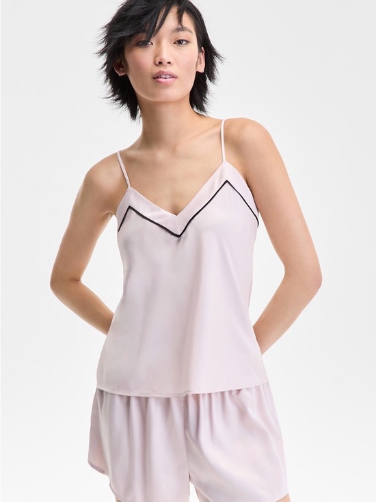 INC International Concepts Other - NWT Light Pink Mauve Satin V-Neck Cami and Short Sleep Set